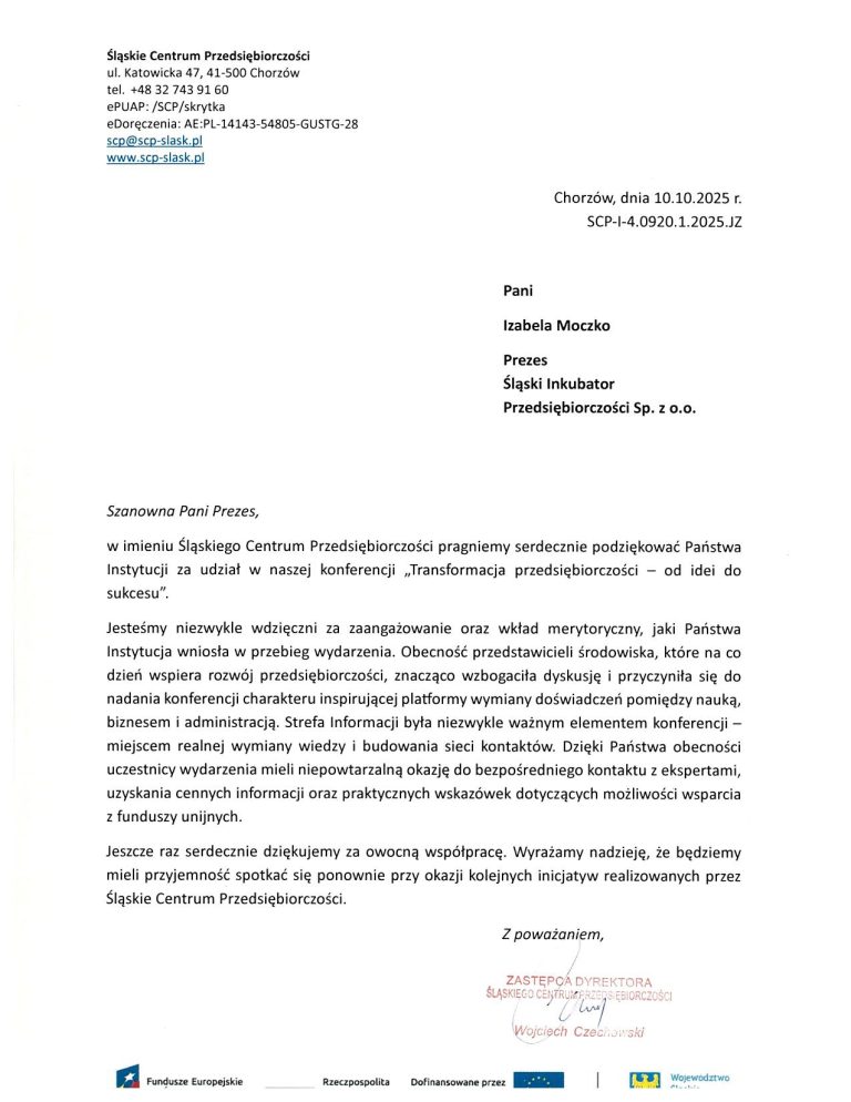 podziękowania SCP 10.10.